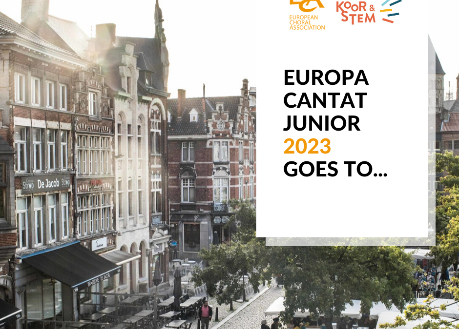 Europa Cantat Junior 2023 goes to..