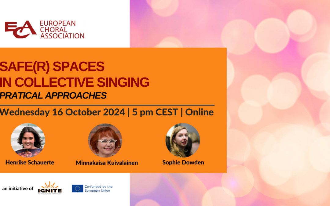 online webinar “Safe(r) spaces in collective singing – Practical approaches”