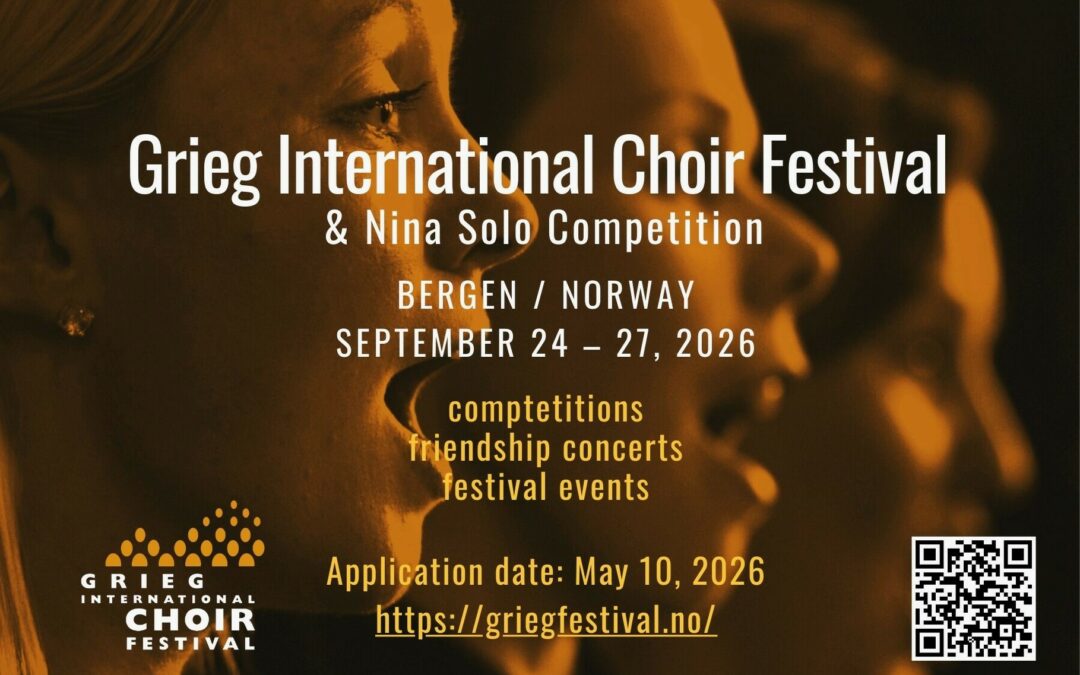 Grieg International Choir Festival & NINA Solo Competition – for young voices
