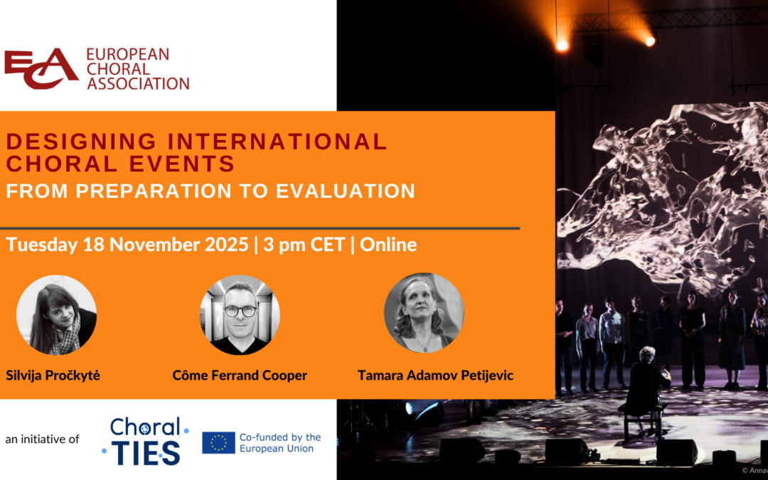 WEBINAR “DESIGNING INTERNATIONAL CHORAL EVENTS”