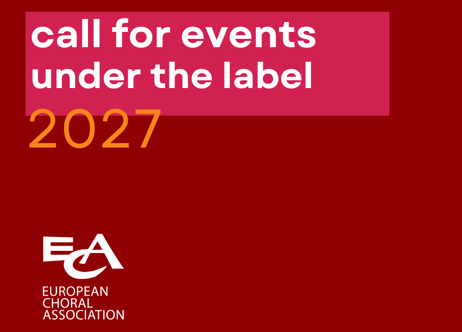 CALL FOR EVENTS UNDER THE LABEL 2027 IS OPEN